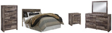 Load image into Gallery viewer, Derekson Queen/Full Panel Headboard Bed with Mirrored Dresser, Chest and Nightstand