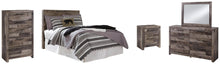 Load image into Gallery viewer, Derekson Full Panel Headboard Bed with Mirrored Dresser, Chest and Nightstand