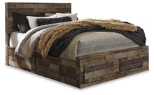 Load image into Gallery viewer, Derekson Queen Panel Bed with 6 Storage Drawers with Mirrored Dresser, Chest and Nightstand