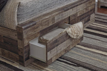 Load image into Gallery viewer, Derekson Queen Panel Bed with 6 Storage Drawers with Mirrored Dresser, Chest and Nightstand
