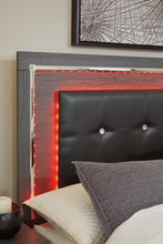 Load image into Gallery viewer, Lodanna Full Upholstered Panel Headboard Bed with Mirrored Dresser, Chest and Nightstand