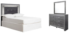 Load image into Gallery viewer, Lodanna Full Upholstered Panel Headboard Bed with Mirrored Dresser