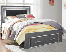 Load image into Gallery viewer, Lodanna Full Panel Bed with 2 Storage Drawers with Mirrored Dresser