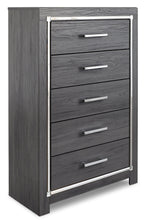 Load image into Gallery viewer, Lodanna Queen Panel Bed with 2 Storage Drawers with Mirrored Dresser, Chest and Nightstand