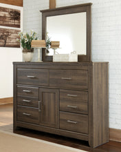 Load image into Gallery viewer, Juararo Queen Panel Headboard Bed with Mirrored Dresser