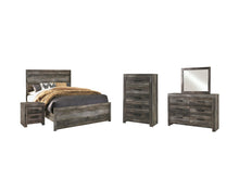 Load image into Gallery viewer, Wynnlow Queen Panel Bed with Mirrored Dresser, Chest and Nightstand
