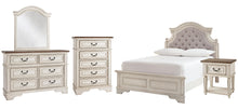 Load image into Gallery viewer, Realyn Full Panel Bed with Mirrored Dresser, Chest and Nightstand