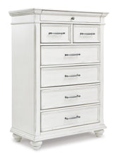 Load image into Gallery viewer, Kanwyn King Panel Bed with Mirrored Dresser, Chest and Nightstand