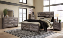 Load image into Gallery viewer, Wynnlow King Crossbuck Panel Bed with Mirrored Dresser, Chest and Nightstand