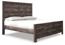 Load image into Gallery viewer, Wynnlow King Crossbuck Panel Bed with Mirrored Dresser, Chest and Nightstand