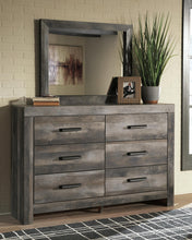 Load image into Gallery viewer, Wynnlow King Crossbuck Panel Bed with Mirrored Dresser, Chest and Nightstand