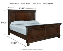 Load image into Gallery viewer, Porter California King Panel Bed with Mirrored Dresser