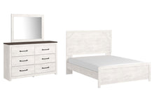 Load image into Gallery viewer, Gerridan Queen Panel Bed with Mirrored Dresser