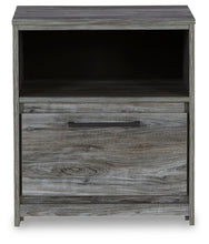 Load image into Gallery viewer, Baystorm Queen Panel Bed with 2 Storage Drawers with Mirrored Dresser and Nightstand