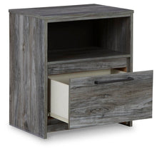 Load image into Gallery viewer, Baystorm Queen Panel Bed with 2 Storage Drawers with Mirrored Dresser and Nightstand