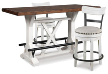 Load image into Gallery viewer, Valebeck Counter Height Dining Table and 2 Barstools