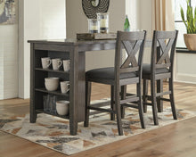 Load image into Gallery viewer, Caitbrook Counter Height Dining Table and 2 Barstools