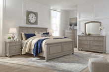 Load image into Gallery viewer, Lettner California King Panel Bed with Mirrored Dresser, Chest and Nightstand