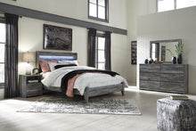Load image into Gallery viewer, Baystorm Queen Panel Bed with Mirrored Dresser and Nightstand