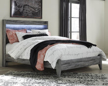 Load image into Gallery viewer, Baystorm Queen Panel Bed with Mirrored Dresser and Nightstand