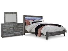 Load image into Gallery viewer, Baystorm Queen Panel Bed with Mirrored Dresser