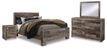 Load image into Gallery viewer, Derekson Queen Panel Bed with Mirrored Dresser and Nightstand