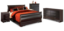 Load image into Gallery viewer, Huey Vineyard Queen Sleigh Bed with Mirrored Dresser and Nightstand