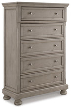 Load image into Gallery viewer, Lettner King Sleigh Bed with 2 Storage Drawers with Mirrored Dresser, Chest and Nightstand