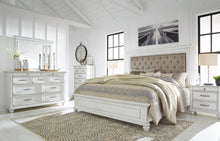 Load image into Gallery viewer, Kanwyn Queen Panel Bed with Mirrored Dresser, Chest and Nightstand