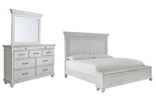 Load image into Gallery viewer, Kanwyn King Panel Bed with Storage with Mirrored Dresser