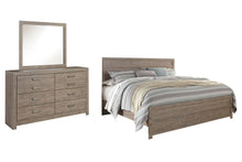 Load image into Gallery viewer, Culverbach King Panel Bed with Mirrored Dresser
