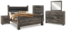 Load image into Gallery viewer, Wynnlow King Poster Bed with Mirrored Dresser, Chest and Nightstand