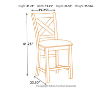 Load image into Gallery viewer, Moriville Counter Height Dining Table and 6 Barstools