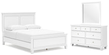 Load image into Gallery viewer, Fortman Queen Panel Bed with Mirrored Dresser