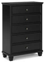 Load image into Gallery viewer, Lanolee Queen Panel Bed with Mirrored Dresser, Chest and Nightstand