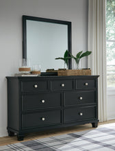 Load image into Gallery viewer, Lanolee Queen Panel Bed with Mirrored Dresser, Chest and Nightstand