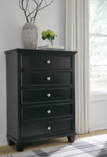 Load image into Gallery viewer, Lanolee Queen Panel Bed with Mirrored Dresser, Chest and Nightstand