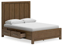 Load image into Gallery viewer, Cabalynn Queen Panel Bed with Storage with Mirrored Dresser