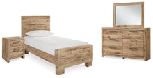 Load image into Gallery viewer, Hyanna Twin Panel Bed, Dresser, Mirror and Nightstand