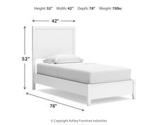 Load image into Gallery viewer, Binterglen Twin Panel Bed with Mirrored Dresser