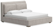 Load image into Gallery viewer, Cabalynn California King Upholstered Bed with Mirrored Dresser