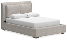Load image into Gallery viewer, Cabalynn Queen Upholstered Bed with Mirrored Dresser