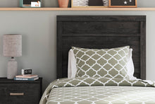 Load image into Gallery viewer, Belachime Twin Panel Bed with Mirrored Dresser