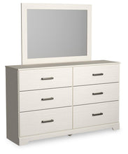 Load image into Gallery viewer, Stelsie Twin Panel Bed with Mirrored Dresser