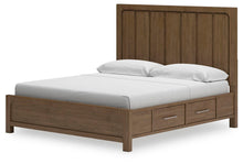 Load image into Gallery viewer, Cabalynn King Panel Bed with Storage with Mirrored Dresser and Nightstand