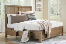 Load image into Gallery viewer, Cabalynn King Panel Bed with Storage with Mirrored Dresser and Nightstand