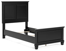 Load image into Gallery viewer, Lanolee Twin Panel Bed with Mirrored Dresser and Nightstand