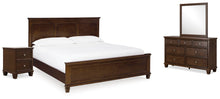 Load image into Gallery viewer, Danabrin King Panel Bed with Mirrored Dresser and Nightstand