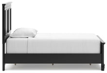 Load image into Gallery viewer, Lanolee Twin Panel Bed with Mirrored Dresser