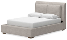 Load image into Gallery viewer, Cabalynn Queen Upholstered Bed with Mirrored Dresser, Chest and Nightstand